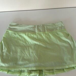Lululemon tennis skirt, neon yellow, size 6